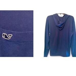 Vineyard Vines Blue Men’s XS EDGARTOWN Long Sleeve Hoodie Pima Cotton Stretch